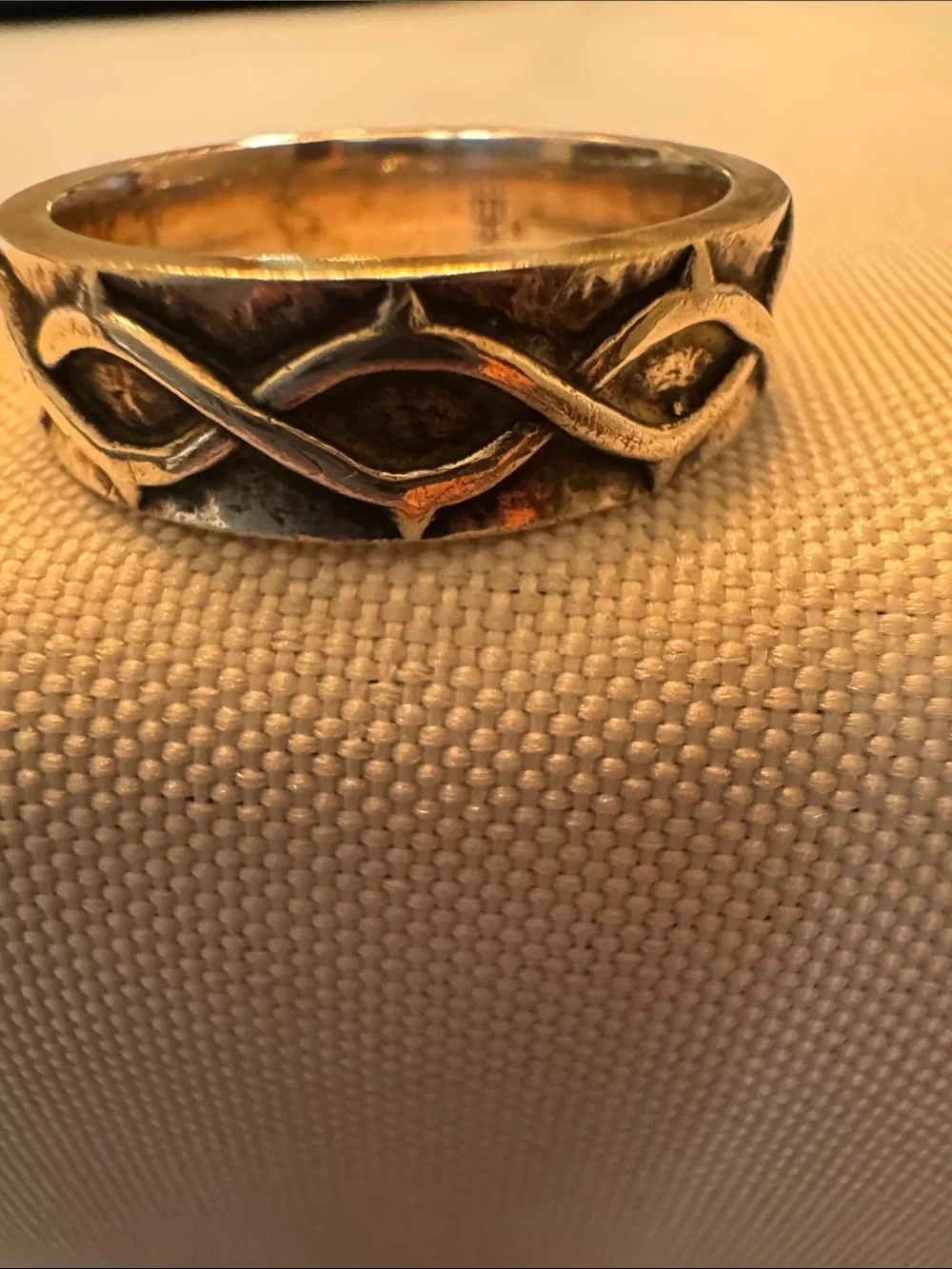 James Avery Retired  Sterling Silver Band Ring Crown Of Thorns